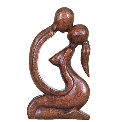 Simandra Holz Figur Skulptur Abstrakt Holzfigur Statue Afrika Asia Handarbeit Deko Zusammen Größe 40 cm von Simandra