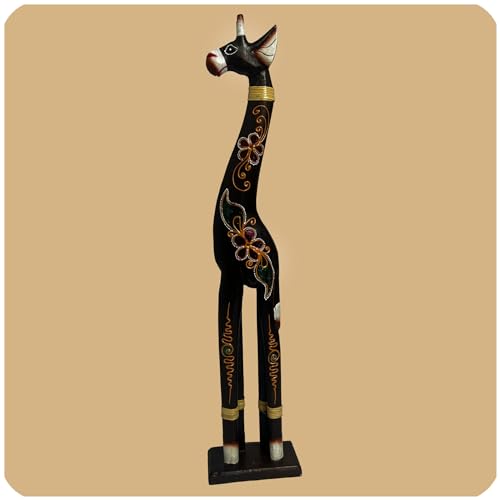 Simandra XXL afrikanische Holzfigur Giraffe Deko Holz Figur Skulptur Afrika Größe Klein von Simandra