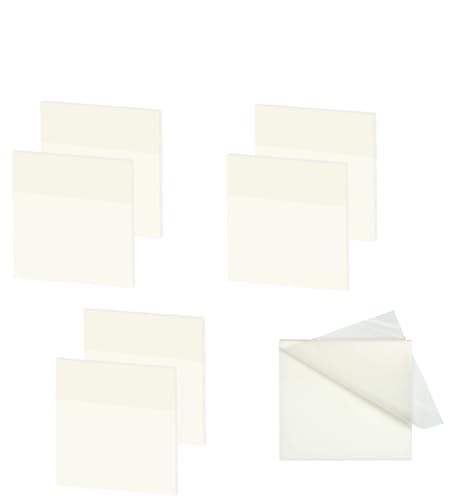 Transparente Haftnotizen, 7,6 x 7,6 cm, transparent, selbstklebend, wasserdicht, durchscheinend, klare Notizen, für Bibel, Schule, Büro, Weiß, 7,6 x 7,6 cm, 6 Stück Transparente Haftnotizen, 7,6 x 7,6 cm, transparent, selbstklebend, wasserdicht, durchscheinend, klare Notizen, für Bibel, Schule, Büro, Weiß, 7,6 x 7,6 cm, 6 Stück von SimautHawk