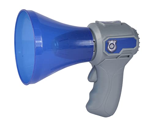 Simba 108101004 - Polizei Megafon, mit Stimmenverzehrer Funktion, Knopf für Sirenen Sound, 16cm, Rollenspiel, Fasching, ab 3 Jahre Simba 108101004 - Polizei Megafon, mit Stimmenverzehrer Funktion, Knopf für Sirenen Sound, 16cm, Rollenspiel, Fasching, ab 3 Jahre von Simba