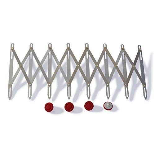 Simflex Sewing Gauge, Aluminum Erweiterbares Nählehre, Silber, 7.5 x 0.4 x 15.5 cm Simflex Sewing Gauge, Aluminum Erweiterbares Nählehre, Silber, 7.5 x 0.4 x 15.5 cm von Simflex