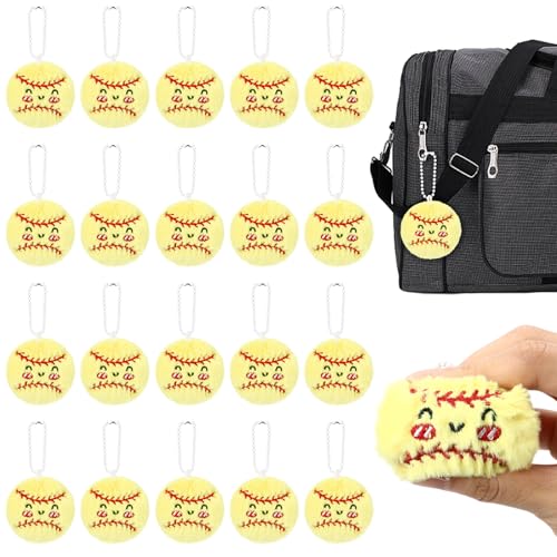Simgoing 15 Stück Softball-Schlüsselanhänger, Geschenk, Großpackung, Mini-Plüschbälle, Preise, lustige Sportspieler, Team-Party, Gastgeschenke, Geschenke für Gruppen Simgoing 15 Stück Softball-Schlüsselanhänger, Geschenk, Großpackung, Mini-Plüschbälle, Preise, lustige Sportspieler, Team-Party, Gastgeschenke, Geschenke für Gruppen von Simgoing