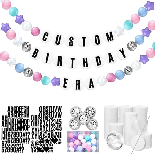 Simgoing 68 Stück DIY Riesige Freundschaftsarmband Geburtstag Banner, anpassbare Geburtstag Ära Jumbo Girlande Kit für Galentine Valentinstag Berühmte Sänger Party Dekorationen Simgoing 68 Stück DIY Riesige Freundschaftsarmband Geburtstag Banner, anpassbare Geburtstag Ära Jumbo Girlande Kit für Galentine Valentinstag Berühmte Sänger Party Dekorationen von Simgoing
