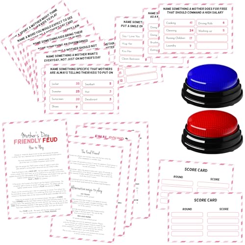 Simgoing Freundliches Feud-Spiel mit 2 Antworten Buzzer Quizkarte Familienfreundliches Quiz Party Lustiges Gruppenspiele für Erwachsene Simgoing Freundliches Feud-Spiel mit 2 Antworten Buzzer Quizkarte Familienfreundliches Quiz Party Lustiges Gruppenspiele für Erwachsene von Simgoing