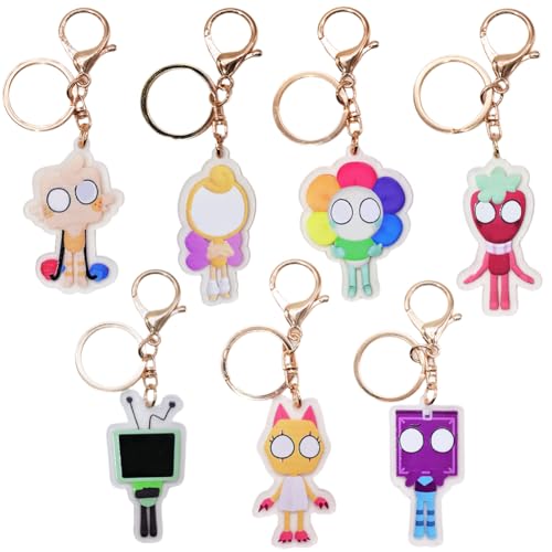 7 Stück Welt Horror Spiele Keychain Set, Mini Schlüsselanhänger Set, Cartoon Charakter Anhänger, Niedlich Anime Acryl Rucksack Keychain, Dekorationen für Kinder Jungen Mädchen 7 Stück Welt Horror Spiele Keychain Set, Mini Schlüsselanhänger Set, Cartoon Charakter Anhänger, Niedlich Anime Acryl Rucksack Keychain, Dekorationen für Kinder Jungen Mädchen von Simmpu