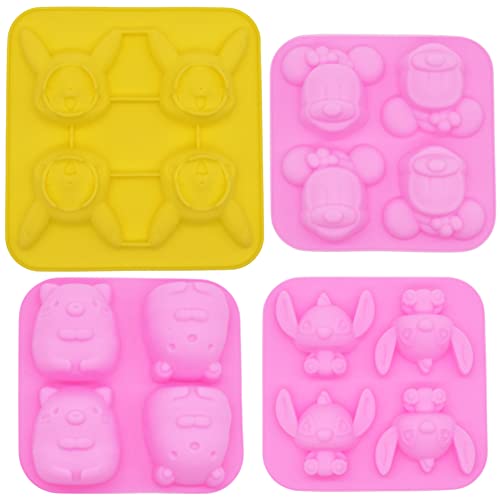 Simmpu 4 Stück 4 Mulden Niedliches Cartoon Thema Form Set Maus Silikonformen Koala Kuchenform Pocket Wizard Hamster Form für Kuchen Backen Schokolade Biscuit Eiswürfel DIY Handgemachte Seife Simmpu 4 Stück 4 Mulden Niedliches Cartoon Thema Form Set Maus Silikonformen Koala Kuchenform Pocket Wizard Hamster Form für Kuchen Backen Schokolade Biscuit Eiswürfel DIY Handgemachte Seife von Simmpu
