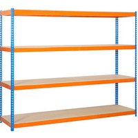 Simonrack Schwerlastregal ECOFORTE 1504-4 458100047201548 orange, blau 150,0 x 45,0 x 200,0 cm von SIMONRACK