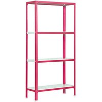 Simonrack Schwerlastregal HOMECLICK MINI 4/400 PP2100209168044 rosa 80,0 x 40,0 x 160,0 cm von SIMONRACK