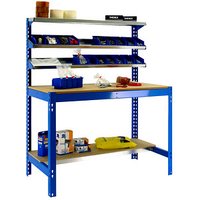 Simonrack Werkbank SIMONWORK BT1 900 blau 91,0 x 61,0 x 144,5 cm von SIMONRACK