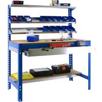 Simonrack Werkbank SIMONWORK BT1 BOX 900 blau 1 Schublade 91,0 x 61,0 x 144,5 cm von SIMONRACK