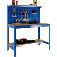 Simonrack Werkbank SIMONWORK BT3 1200 blau 121,0 x 61,0 x 144,5 cm von SIMONRACK