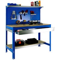 Simonrack Werkbank SIMONWORK BT3 BOX 1500 blau 1 Schublade 151,0 x 61,0 x 144,5 cm von SIMONRACK