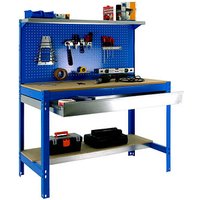 Simonrack Werkbank SIMONWORK BT3 BOX 900 blau 1 Schublade 91,0 x 61,0 x 144,5 cm von SIMONRACK