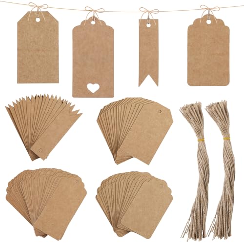 Simpeak Geschenkanhänger Kraftpapier, 120 stk Geschenk Anhänger Etiketten Kraftpapier Tags mit Juteseil, Dekoration für Bastelarbeiten Partys Kunsthandwerk Geschenk Hochzeit Weihnachten Ostern Simpeak Geschenkanhänger Kraftpapier, 120 stk Geschenk Anhänger Etiketten Kraftpapier Tags mit Juteseil, Dekoration für Bastelarbeiten Partys Kunsthandwerk Geschenk Hochzeit Weihnachten Ostern von Simpeak