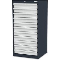 Simplaflex® Systemeinrichter C-Line Schubladenschrank anthrazit 11 Schubladen 60,0 x 57,5 x 122,0 cm von Simplaflex® Systemeinrichter