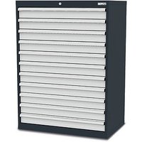 Simplaflex® Systemeinrichter C-Line Schubladenschrank anthrazit 11 Schubladen 90,0 x 57,5 x 122,0 cm von Simplaflex® Systemeinrichter