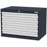 Simplaflex® Systemeinrichter C-Line Schubladenschrank anthrazit 5 Schubladen 90,0 x 57,5 x 62,0 cm von Simplaflex® Systemeinrichter