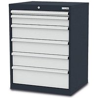 Simplaflex® Systemeinrichter C-Line Schubladenschrank anthrazit 6 Schubladen 70,0 x 57,5 x 92,0 cm von Simplaflex® Systemeinrichter
