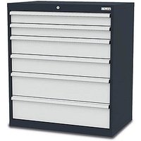 Simplaflex® Systemeinrichter C-Line Schubladenschrank anthrazit 6 Schubladen 90,0 x 57,5 x 102,0 cm von Simplaflex® Systemeinrichter
