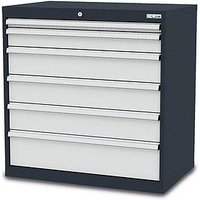 Simplaflex® Systemeinrichter C-Line Schubladenschrank anthrazit 6 Schubladen 90,0 x 57,5 x 92,0 cm von Simplaflex® Systemeinrichter
