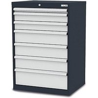 Simplaflex® Systemeinrichter C-Line Schubladenschrank anthrazit 7 Schubladen 70,0 x 57,5 x 102,0 cm von Simplaflex® Systemeinrichter