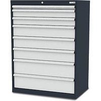 Simplaflex® Systemeinrichter C-Line Schubladenschrank anthrazit 8 Schubladen 90,0 x 57,5 x 122,0 cm von Simplaflex® Systemeinrichter