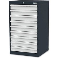 Simplaflex® Systemeinrichter C-Line Schubladenschrank anthrazit 9 Schubladen 60,0 x 57,5 x 102,0 cm von Simplaflex® Systemeinrichter