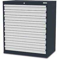 Simplaflex® Systemeinrichter C-Line Schubladenschrank anthrazit 9 Schubladen 90,0 x 57,5 x 102,0 cm von Simplaflex® Systemeinrichter