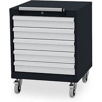 Simplaflex® Systemeinrichter C-Line Werkstattwagen grau 5 Schubladen von Simplaflex® Systemeinrichter