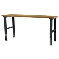 Simplaflex® Systemeinrichter Werkbank anthrazit, RAL 7016 200,0 x 60,0 x 76,0 - 106,0 cm von Simplaflex® Systemeinrichter