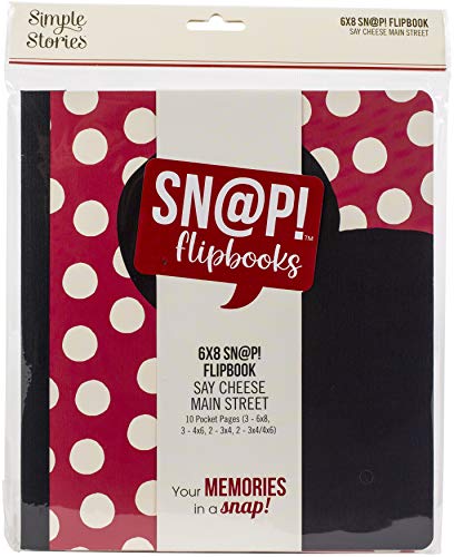 Simple Stories 14227 FLIPBOOK 6X8 Snap Flip Book 15,2 x 20,3 cm, Say Cheese Main Street, Einheitsgröße von Simple Stories