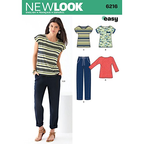Simplicity New Look Schnittmuster 6216 Damen Strickoberteile und Hosen, Größen 36-38-40-42-44-46 von Simplicity Creative Inc. Patterns