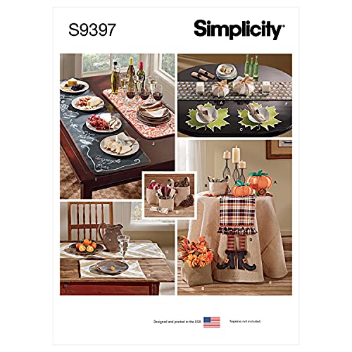 SIMPLICITY SS9397OS Tischdekoration Herbst-Tischzubehör, Einheitsgröße von Simplicity