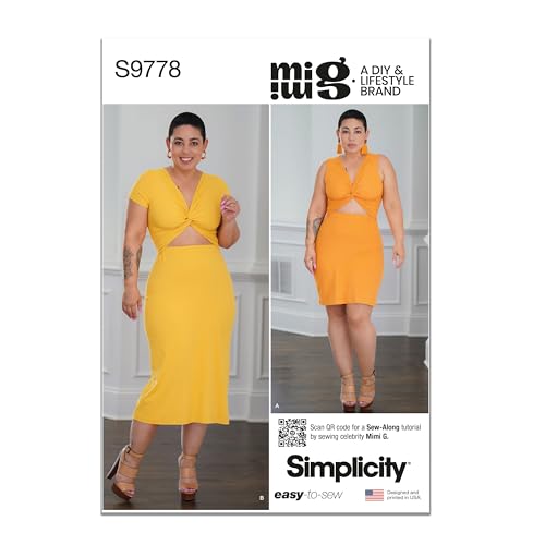 SIMPLICITY SS9778Y5 Damen Strickkleid in zwei Längen von Mimi G Style Y5 (18-20-22-24-26) von Simplicity