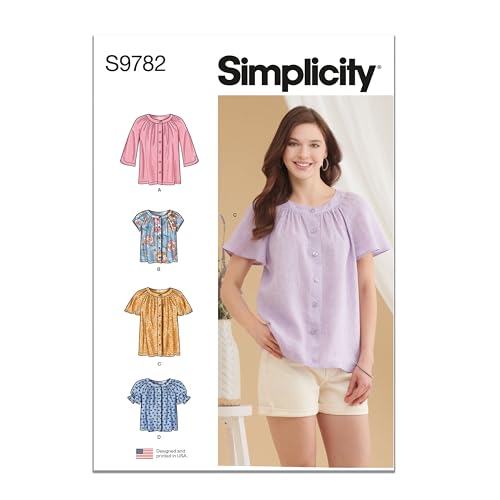 SIMPLICITY SS9782Y5 Damen Tops Y5 (18-20-22-24-26) von Simplicity