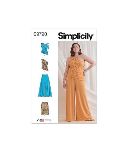 SIMPLICITY SS9790W3 Damen Strick-Tops, Hosen und Rock W3 (30W-32W-34W-36W-38W) von Simplicity