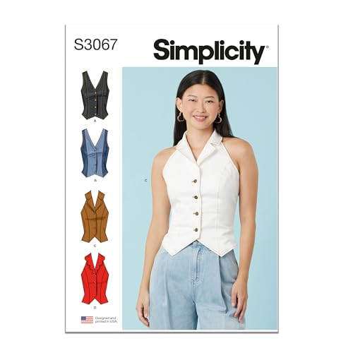SIMPLICITY Schnittmuster SS3067U5 Damen-Tops, U5 (44-46-50-52) von Simplicity