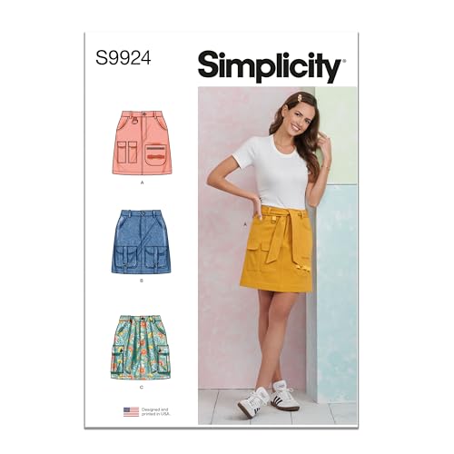 SIMPLICITY Schnittmuster SS9924H5 Cargo-Röcke für Damen, H5 (34-36-38-40-42) von Simplicity
