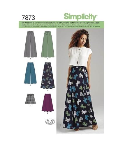 Simplicity US1069D5 Schnittmuster für Damenhosen, Shorts und Maxirock, Code 1069, Größen 4-12 Simplicity US1069D5 Schnittmuster für Damenhosen, Shorts und Maxirock, Code 1069, Größen 4-12 von Simplicity