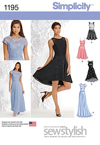 Simplicity 1195 Schnittmuster für Abendkleid, Cocktailkleid, Gr. 32-40 Simplicity 1195 Schnittmuster für Abendkleid, Cocktailkleid, Gr. 32-40 von Simplicity