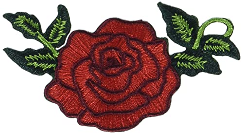 Simplicity 19320100099 Aufnäher zum Aufbügeln, rote Rose, für Kleidung, Rucksäcke und Accessoires, 8 cm B x 4,4 cm L Simplicity 19320100099 Aufnäher zum Aufbügeln, rote Rose, für Kleidung, Rucksäcke und Accessoires, 8 cm B x 4,4 cm L von Simplicity