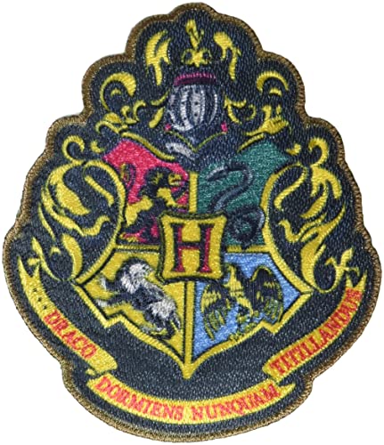 Simplicity 19320100194 Harry Potter Hogwarts-Wappen Aufnäher zum Aufbügeln für Kleidung, Rucksäcke und Accessoires, Eisen, mehrfarbig, 3.5" W x 4.12" L von Simplicity