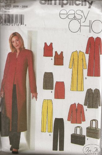 Simplicity 5311, Misses' Wardrobe, Size BB(20W-28W), OOP, 2003 by Simplicity Pattern Company von Simplicity