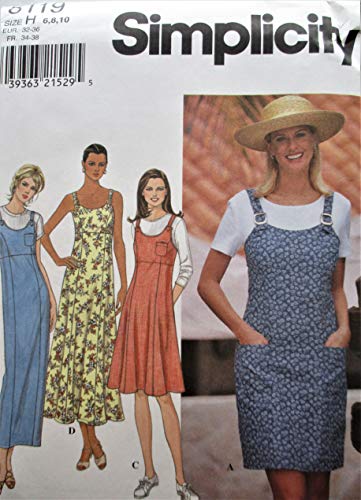Simplicity 8119 Size H 6, 8. 10 Misses Dress or Jumper Simplicity 8119 Size H 6, 8. 10 Misses Dress or Jumper von Simplicity