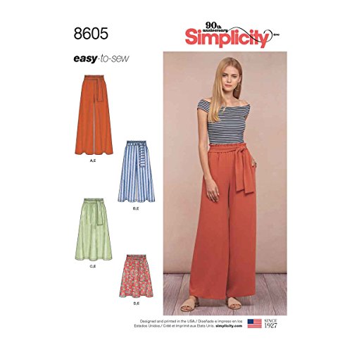 Simplicity 8605Pattern 8605 Damen Schlupfrock und Hose von Simplicity