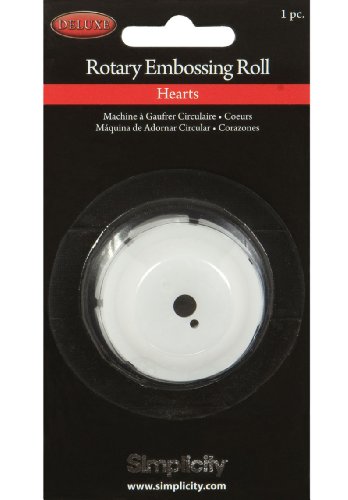 Simplicity 881703 Hearts Embossing Wheel Herz-Prägescheibe für Deluxe Cutter von Simplicity