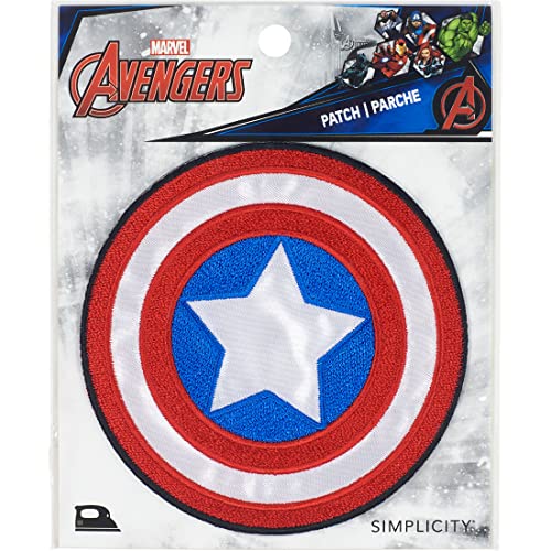 Simplicity Marvel Captain America Aufnäher zum Aufbügeln für Kleidung, Jacken und Rucksäcke, 8,9 cm D Simplicity Marvel Captain America Aufnäher zum Aufbügeln für Kleidung, Jacken und Rucksäcke, 8,9 cm D von Simplicity