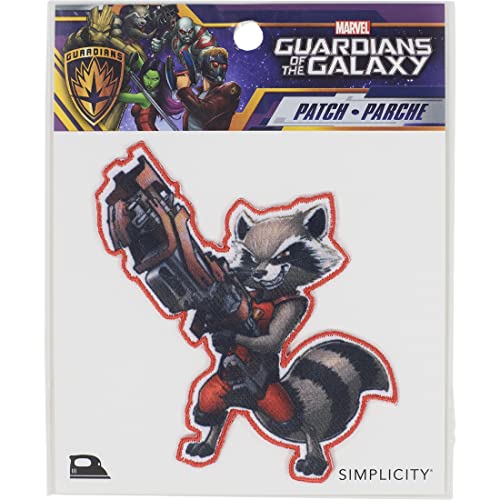 Simplicity 90-60119 Marvel Guardians of The Galaxy Rakete Aufnäher zum Aufbügeln für Kleidung, Jacken und Rucksäcke, Polyester, Rocket Waschbär, 2.88" W x 3.5" H Simplicity 90-60119 Marvel Guardians of The Galaxy Rakete Aufnäher zum Aufbügeln für Kleidung, Jacken und Rucksäcke, Polyester, Rocket Waschbär, 2.88" W x 3.5" H von Simplicity