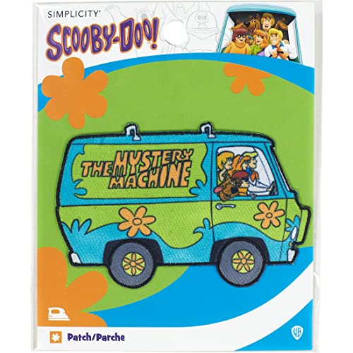 Simplicity 90-60127 Scooby-Doo Mystery Machine Aufnäher zum Aufbügeln für Kleidung, Jacken und Rucksäcke, Eisen, 3.5" W x 2.25" H von Simplicity