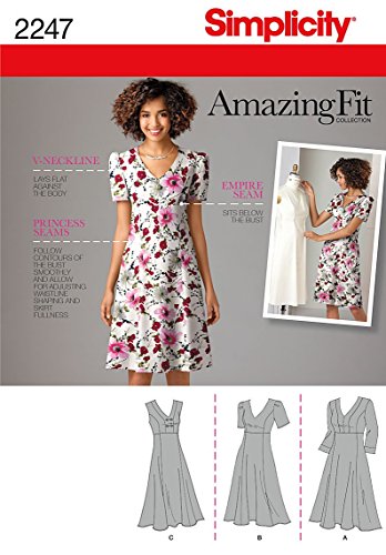 Simplicity Amazing Fit Collection Schnittmuster für Damen, Sommerkleid, Größen 20W-28W von Simplicity